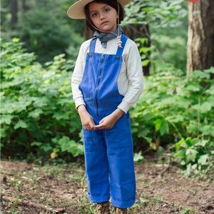 Noble Organic overall in French blue